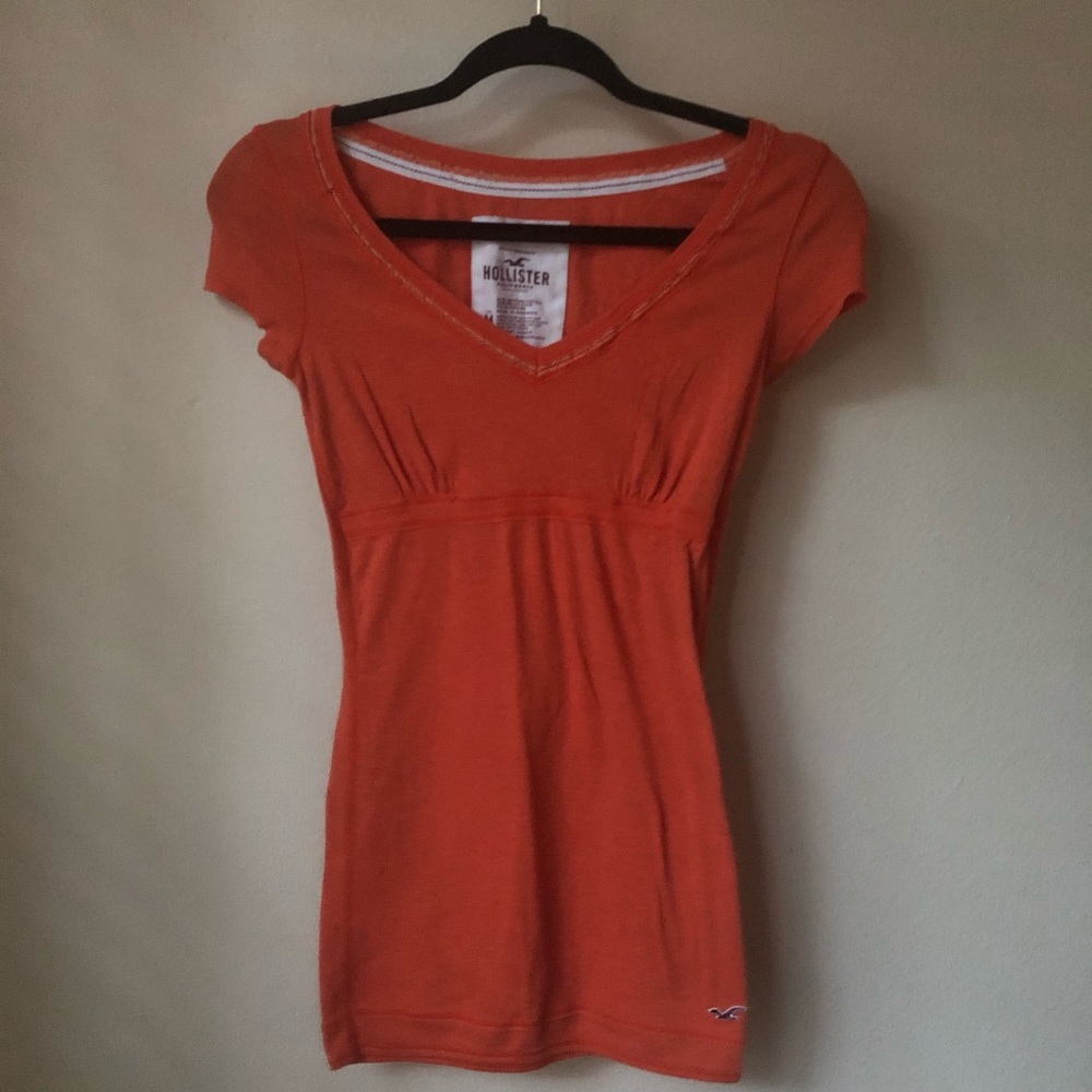 Hollister Orange Top Size Medium